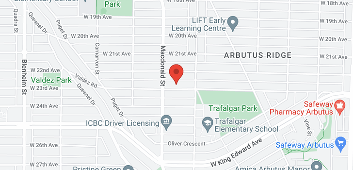 map of 2761 W 23RD AVENUE